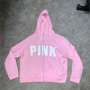 - PINK hoodie/zip up XXL